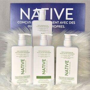 Native Pine Mountain Shampoo & Conditioner Set 4 Bottles Bundle of 4